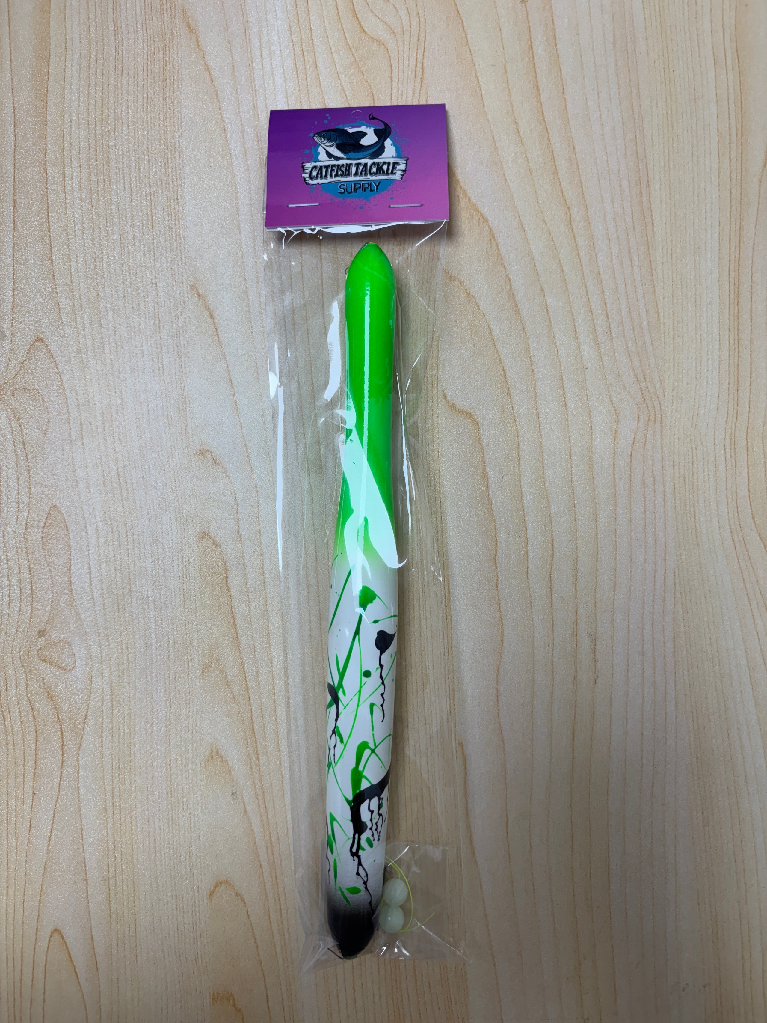 10" Green Splatter Float