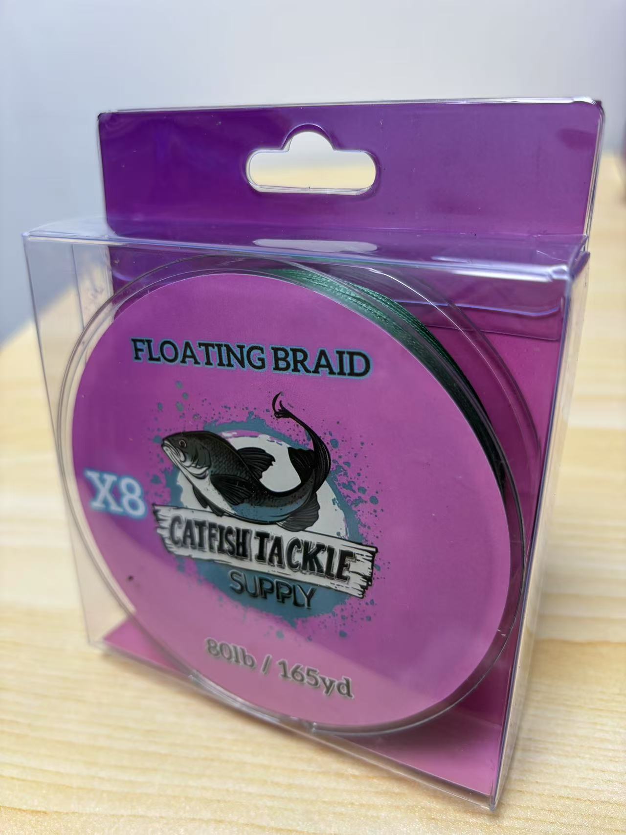 Dark Green 8 Strand 165yd 80LB Floating Braid