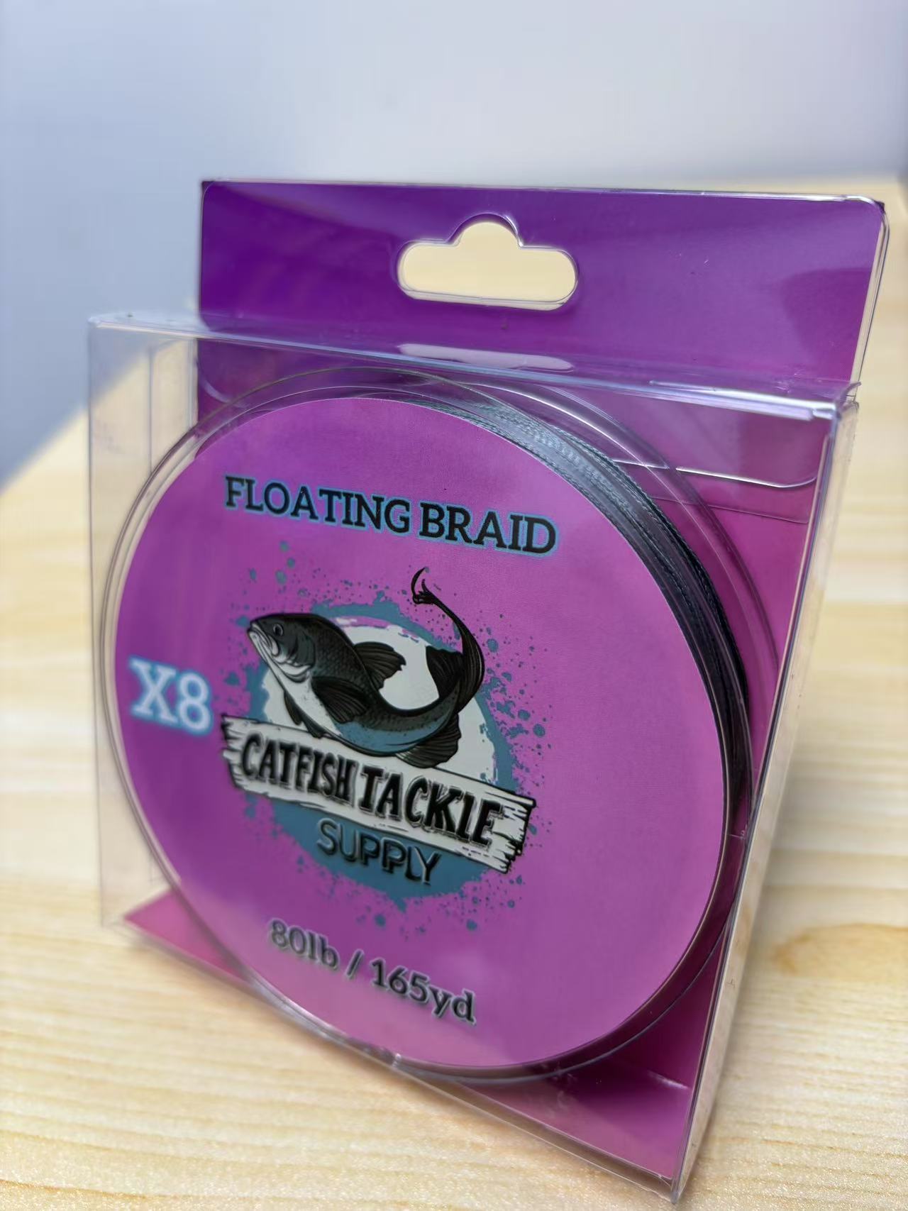 Dark Grey 8 Strand 165yd 80LB Floating Braid