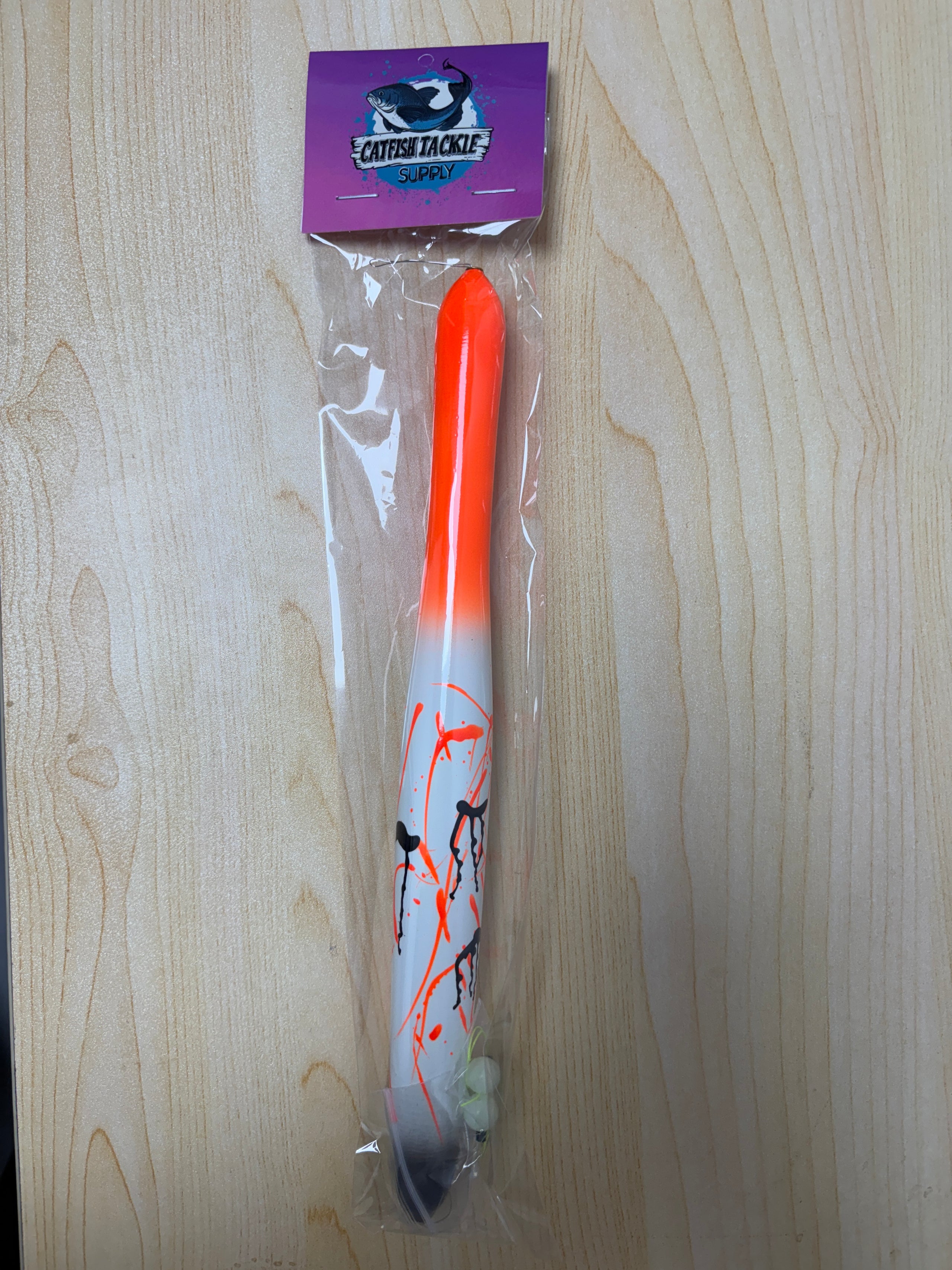 10" Orange Splatter Float