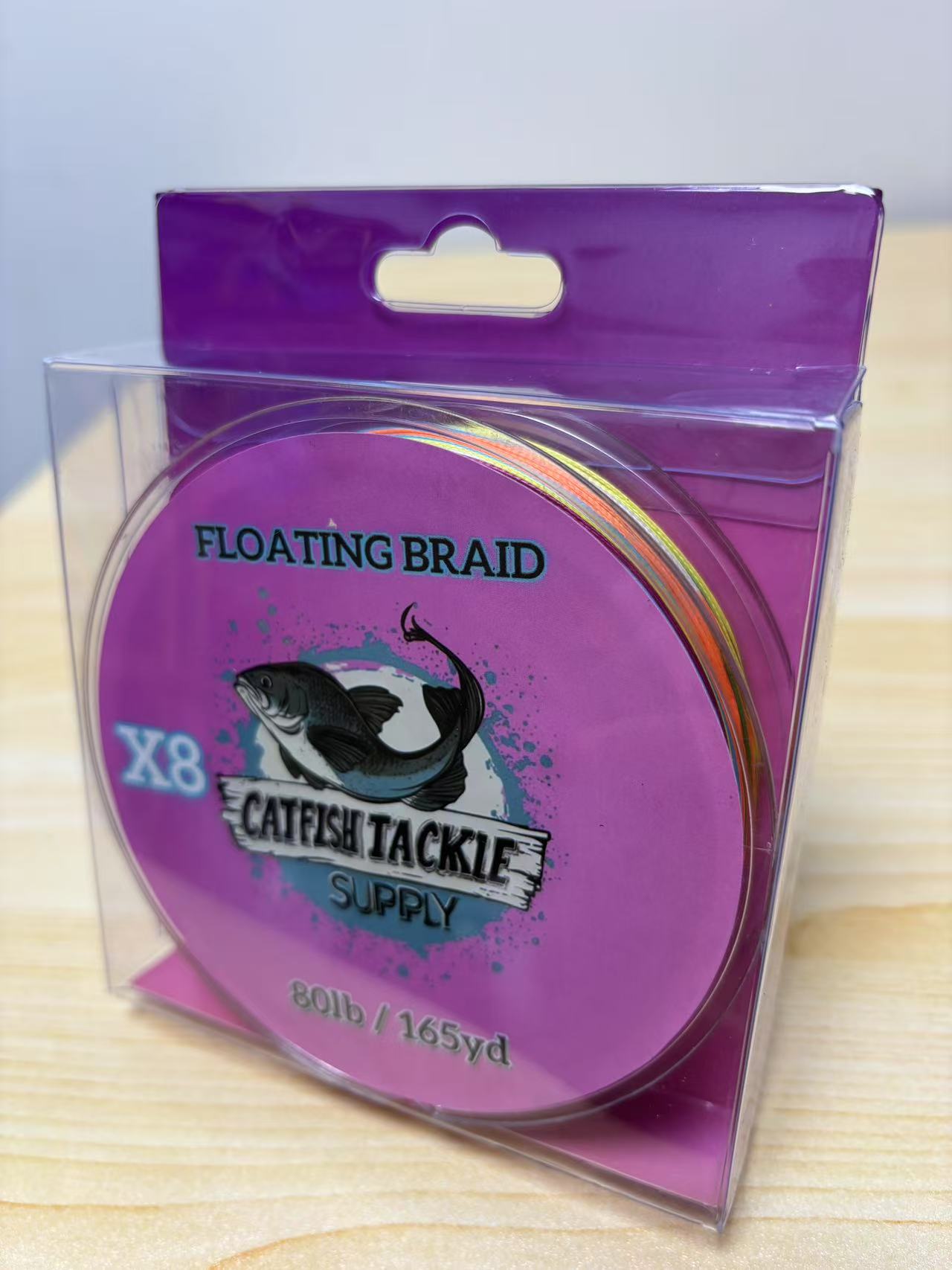 Colorful Camou 8 Strand 165yd 80LB Floating Braid