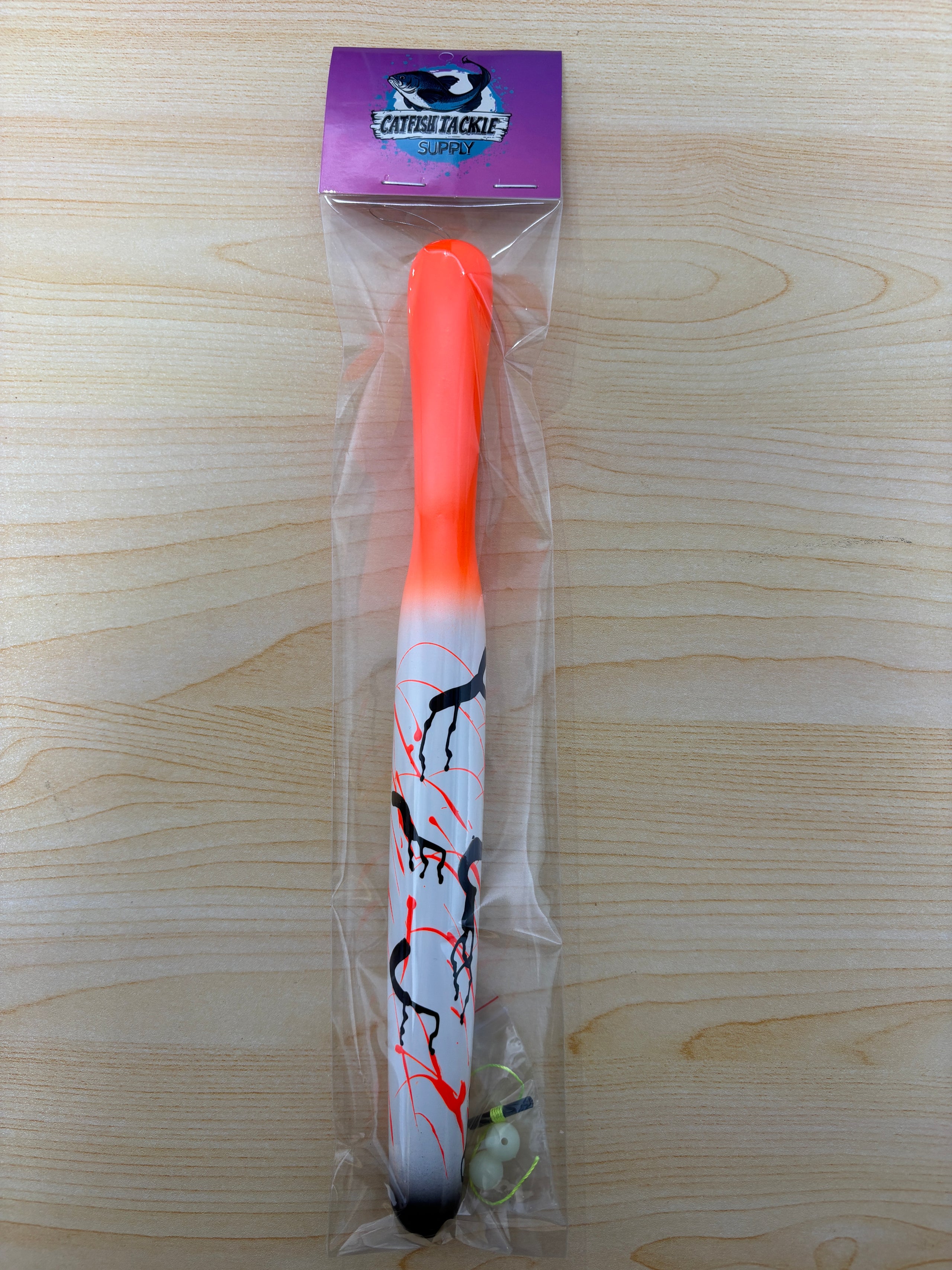 11" Orange Splatter Float