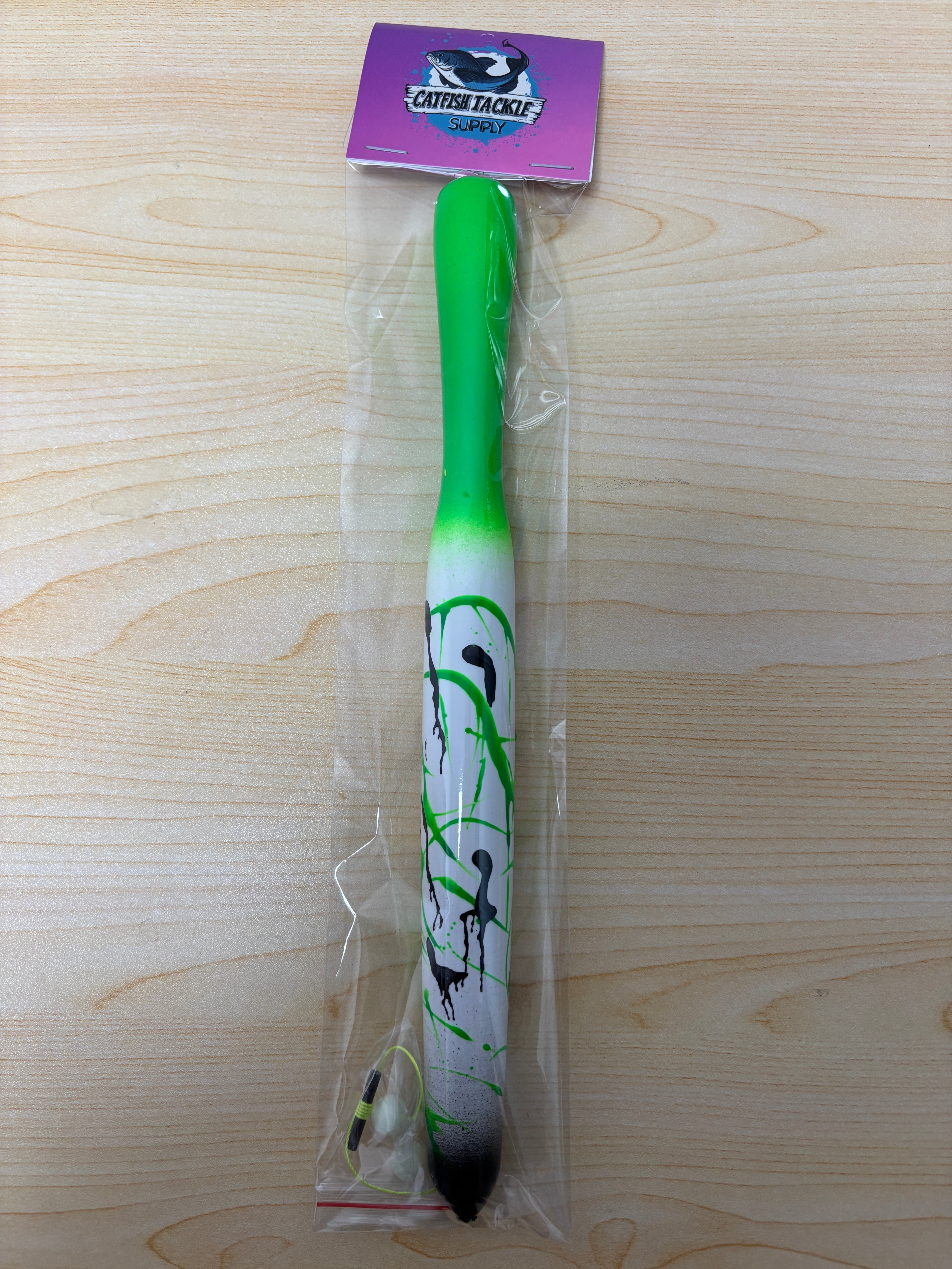 11" Green Splatter Float