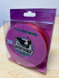 Dark Red 8 Strand 165yd 80LB Floating Braid
