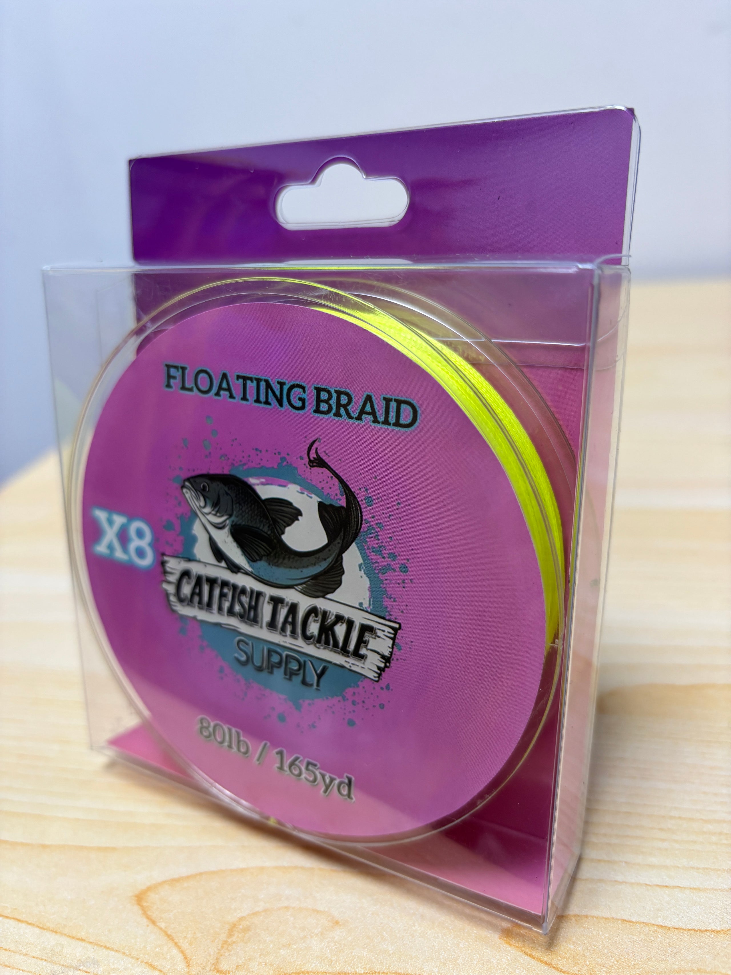 Light Yellow 8 Strand 165yd 80LB Floating Braid