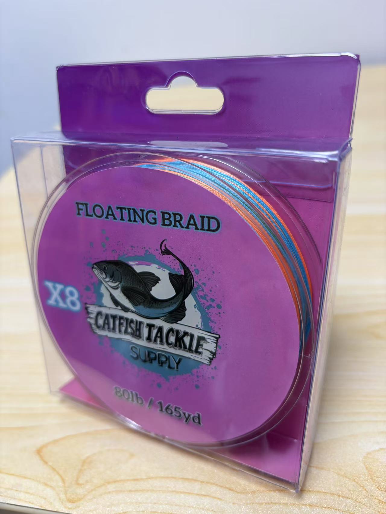 Colorful 8 Strand 165yd 80LB Floating Braid