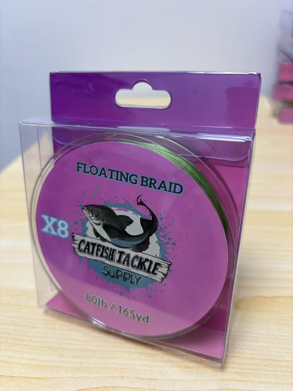 Apple Green 8 Strand 165yd 80LB Floating Braid