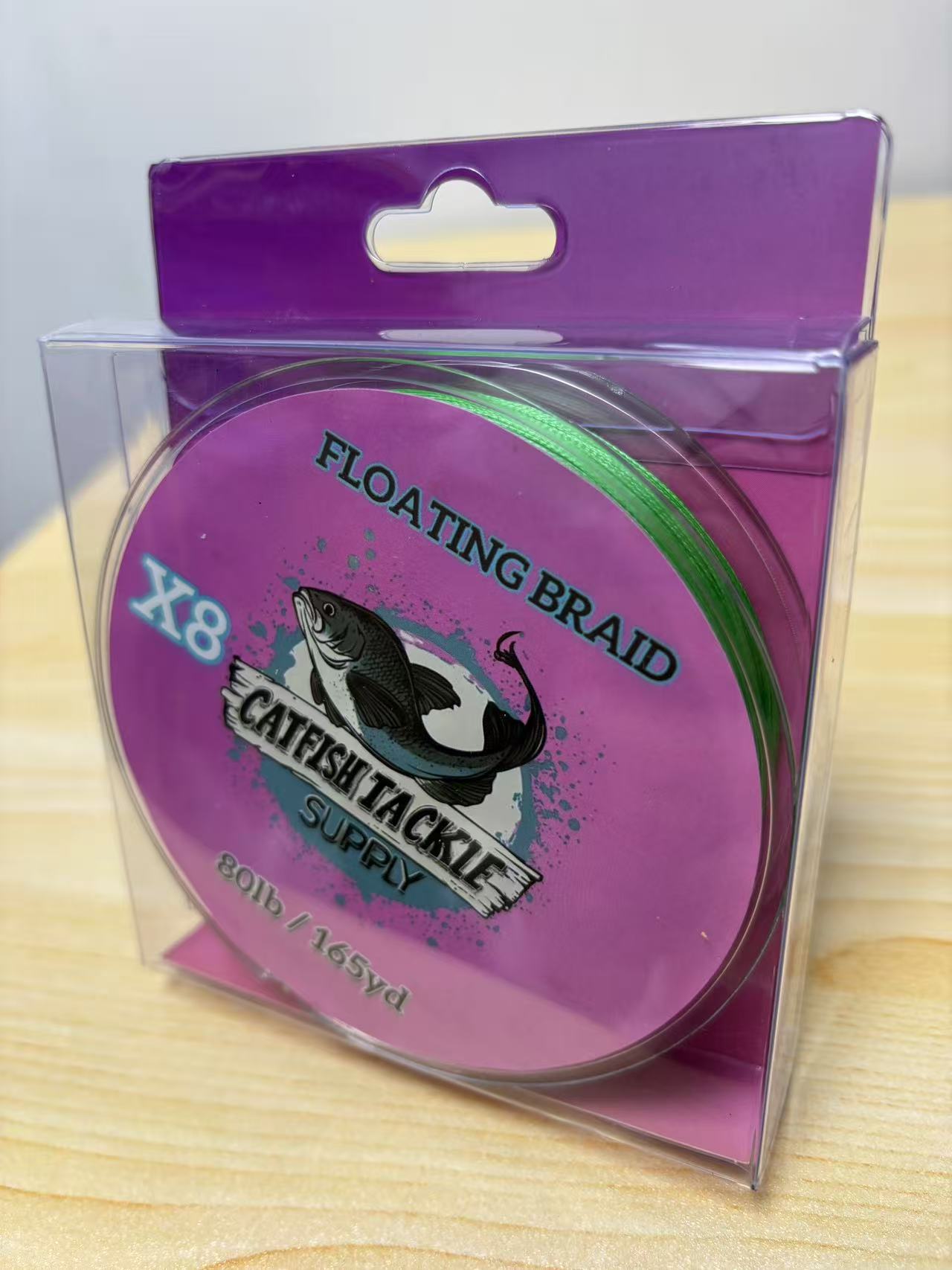 Light Green 8 Strand 165yd 80LB Floating Braid