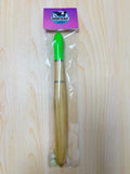 10" Green Top & Wood Body Float